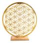 Preview: Blume des Lebens gold - Ambiente Element Weißmetall Berk