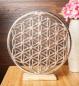 Preview: Blume des Lebens silber - Ambiente Element Weißmetall Berk