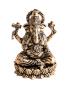 Preview: Ganesha auf Lotus Kunstform - Messing 5 cm, 45 g - Berk