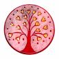 Preview: Lebensbaum mit Herzchen rot - Räucherstäbchenhalter aus Speckstein - Berk