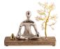 Preview: Meditationsaltar Buddha silber, Bergkristallkristallbäumchen, Messingtropfen - Räucherstäbchenhalter Berk