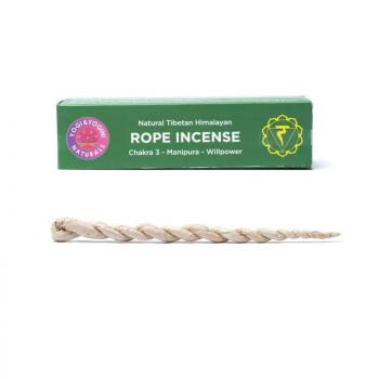 3. Chakra Manipura - Natural Tibetan Himalayan Rope Incense / Räucherschnüre - Yogi & Yogini