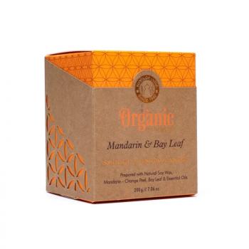 Mandarine & Lorbeer - Smudge Sojawachskerze Organic Goodness - Song of India