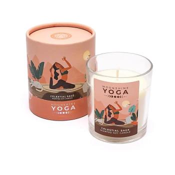 Himmlischer Salbei Moonshine Yoga - Sojawachskerze - Song of India