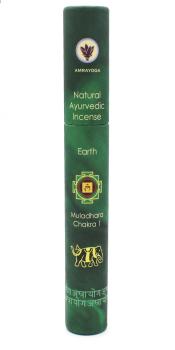 Erde - Muladhara Chakra 1 - Ayurvedische Räucherstäbchen Amrayoga