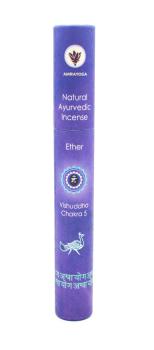 Äther - Vishuddha Chakra 5 - Ayurvedische Räucherstäbchen Amrayoga