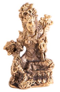 Grüne Tara Miniaturfigur - Messing 3,5 cm - Berk