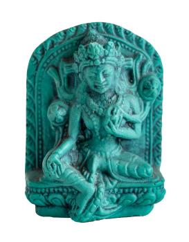 Grüne Tara Miniaturfigur - Türkis 4 cm - Berk