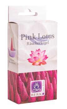 Pink Lotus - Masala Räucherkegel - Berk
