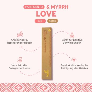 Palo Santo & Myrrhe - Premium Räucherstäbchen - Ispalla