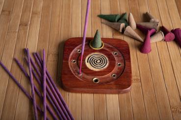 Redwood Spiralhalter Räucherstäbchen- & Kegelhalter Berk