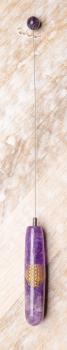 Preview: Edelstein Tensor Amethyst mit Blume des Lebens - Berk