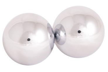 Qi Gong Kugeln - Silberfarben, groß 40 mm - Berk
