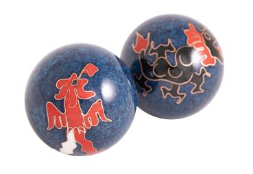 Qi Gong Kugeln - Drache & Phönix, klein 35 mm - Berk