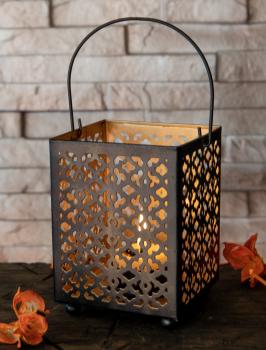 Ornament - Teelichthalter Metall - Berk