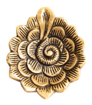 Gheelampe Lotus - schweres Messing - Berk