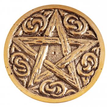 Pentagramm - Münze Messing - Berk