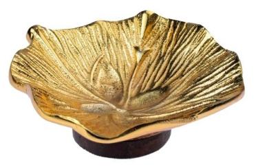Blume groß, goldfarben - Räucherschale - einzigARTig frieda