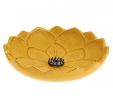 Lotus Gelb - Original Japan - Räucherstäbchen & Kegelhalter aus Metall - Iwachu