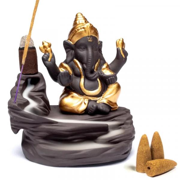 Ganesha - Backflow & Rückfluss Kegelhalter aus Ton