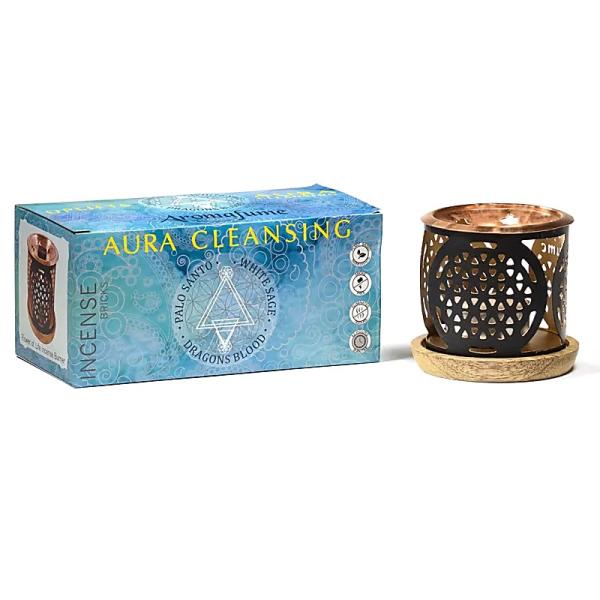 Aura Reinigung Räucherblöcke Probierset & Diffusor - Aromafume
