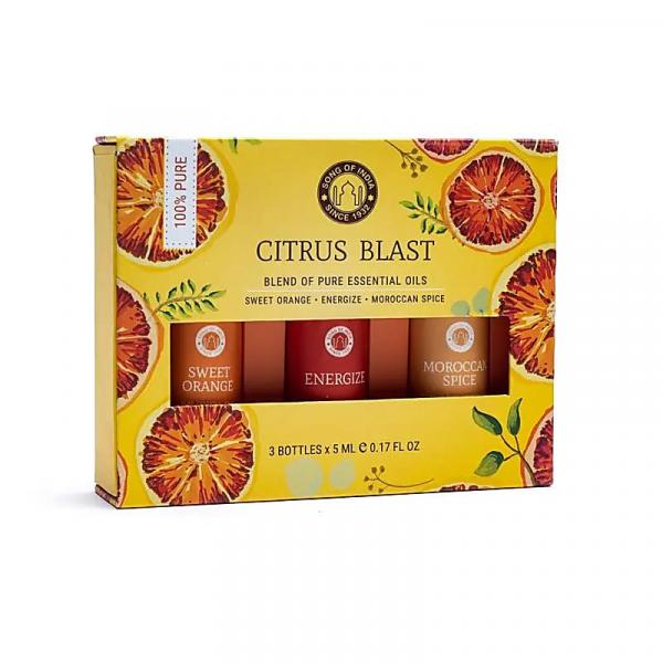 Citrus Blast Aromatherapie - Ätherisches Öl Set - Song of India