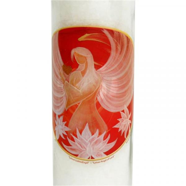 Lotus Engel der Liebe - Stearin Duftkerze im Glas