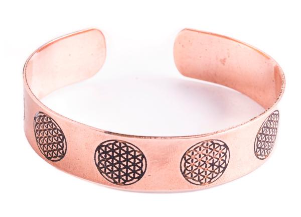 Blume des Lebens - Kupferarmreif - ​​​​​​​Berk