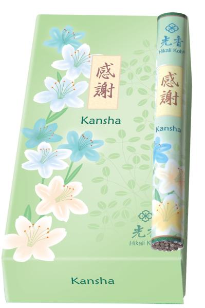 KANSHA Anerkennung - Harmonie & Schönheit japanische Räucherstäbchen Hikali Koh