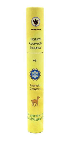 Luft - Anahata Chakra 4 - Ayurvedische Räucherstäbchen Amrayoga