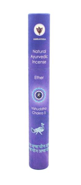 Äther - Vishuddha Chakra 5 - Ayurvedische Räucherstäbchen Amrayoga
