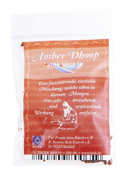Ayurvedischer Amber Dhoop - Räuchermischung - Berk