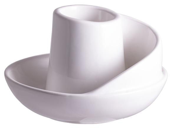 Wave weiß Smudge Bowl - Räucherbündelhalter Keramik - Berk