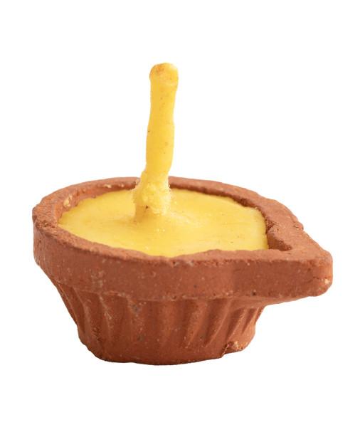 Ghee Kerze in Tongefäß 12er Pack - Berk