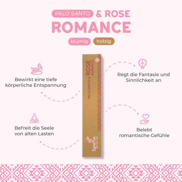 Palo Santo & Rose - Premium Räucherstäbchen - Ispalla