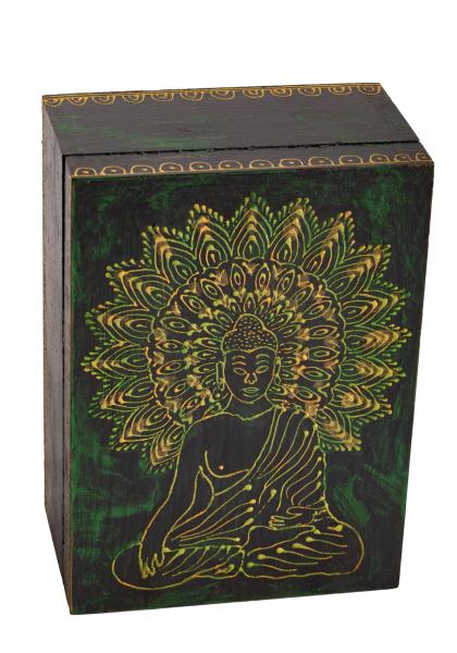 Buddha klein - Holzbox Handbemalt - Berk