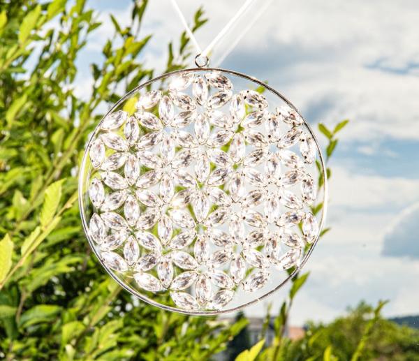 Kristall Lebensblume facettierte Glassteine - Kristallsymbole Berk