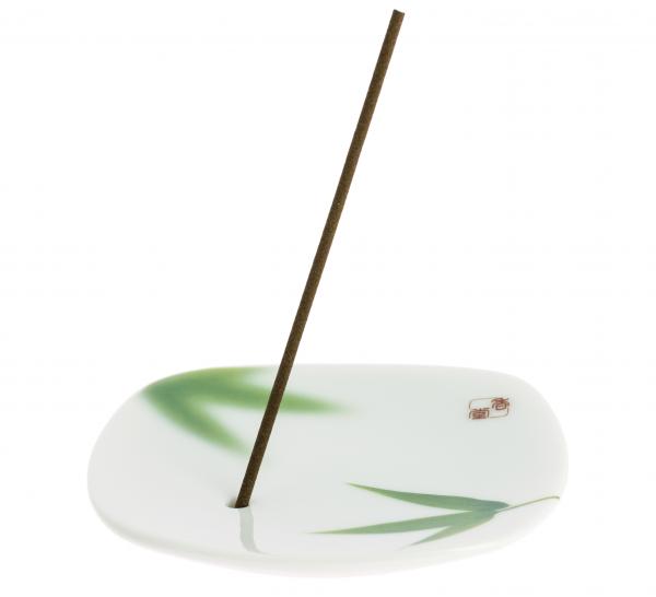 Bambusblatt Yume No Yume - Original Japan - Räucherstäbchenhalter Keramik
