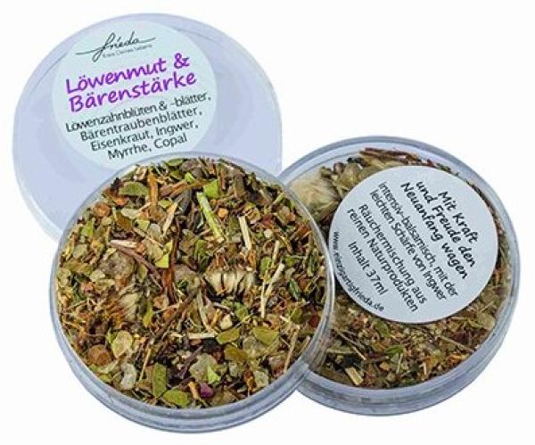 Löwenmut & Bärenstärke - Kreis Deines Lebens - Räuchermischung von frieda - einzigARTig frieda