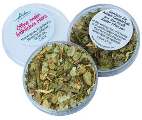 Öffne mein fröhliches Herz - Kreis Deines Lebens - Räuchermischung von frieda - einzigARTig frieda