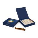 7 Chakra Set in Geschenkbox mit Stäbchenhalter - Chakra Räucherstäbchen - Fiore d'Oriente