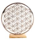 Blume des Lebens silber - Ambiente Element Weißmetall Berk