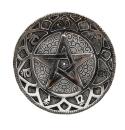Pentagramm Relief - Räucherstäbchenhalter aus Metall - Berk