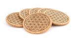 Blume des Lebens - 6er Set Untersetzer aus Kork Ø 9 cm Berk