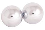 Qi Gong Kugeln - Silberfarben, groß 40 mm - Berk