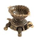 Gheelampe Schildkröte - hochwertiges Kunstobjekt Messing - Berk