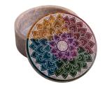 Schatulle Mandala klein - Speckstein Döschen - Berk