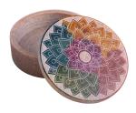 Schatulle Mandala groß - Speckstein Döschen - Berk