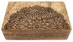 Mandala Holzbox mit Goldverzierung - Berk